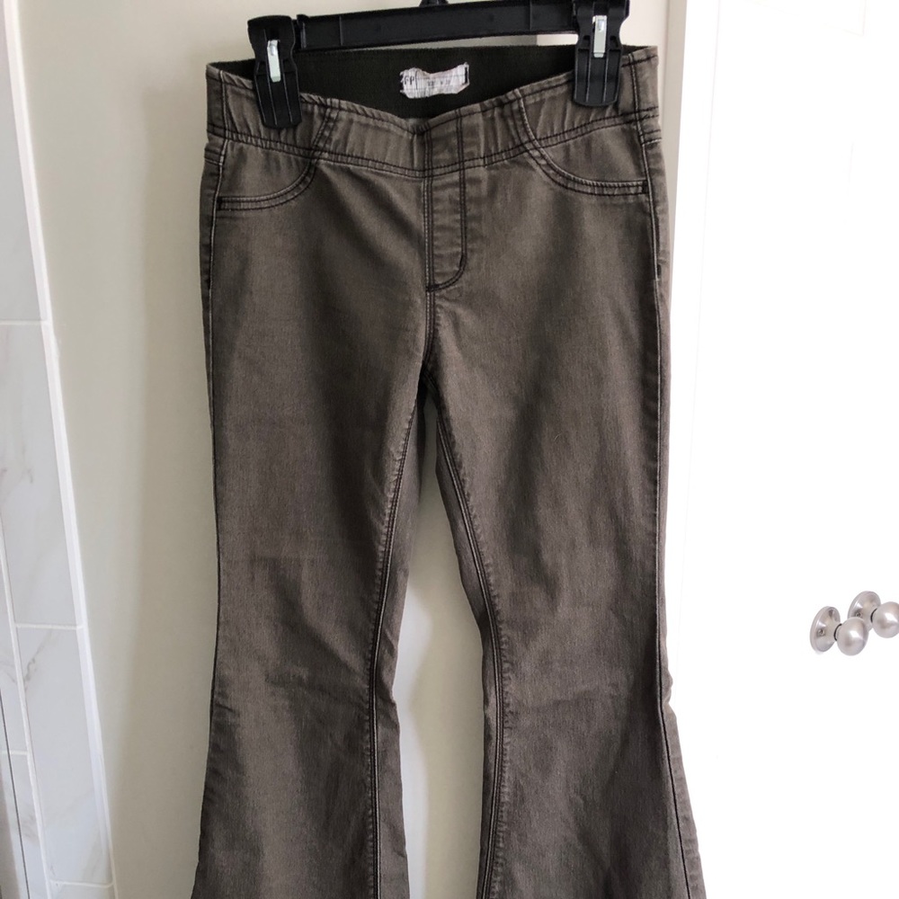 Penny pull-on flare, army green